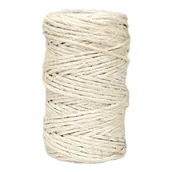 Półfabrykaty do biżuterii - Sznurek SIZALOWY naturalny z AGAWY 2mm 100g 30m - miniaturka - grafika 1