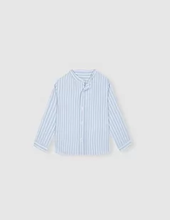 Gocco Unisex Baby Camisa Cuello Mao De Lino koszula dziecięca, niebieski, 12 miesi?cy - Bluzki dla niemowląt - miniaturka - grafika 1