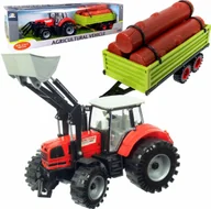 Samochody i pojazdy dla dzieci - Duży Traktor z Przyczepą Ciągnik NAPĘD Ruchome elementy - miniaturka - grafika 1