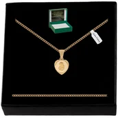 Biżuteria dla dzieci - ZŁOTY ŁAŃCUSZEK+MEDALIK SREBRO 925 KOMUNIA CHRZEST DLA DZIEWCZYNKI+GRAWER - miniaturka - grafika 1