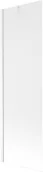 Parawany nawannowe - Mexen Next parawan nawannowy 1-skrzydłowy 60 x 150 cm, szron, biały - 895-060-000-00-30-20 - miniaturka - grafika 1