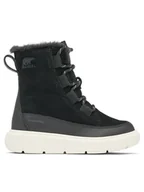 Buty dla dziewczynek - Sorel Śniegowce Explorer™III Lace Wp 2088512010 Czarny - miniaturka - grafika 1