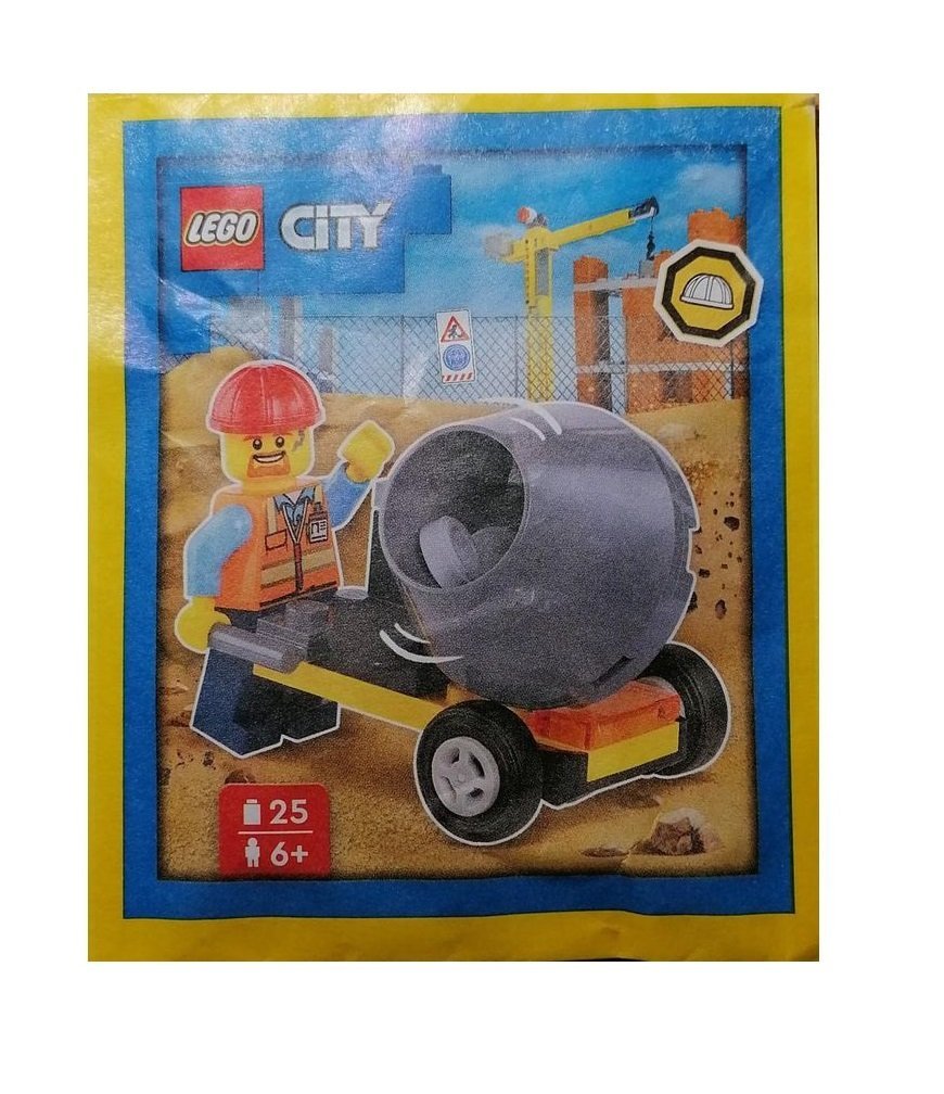 LEGO City Zestaw - Builder with Cement Mixer 952403 polybag klocki