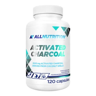 Allnutrition Activated Charcoal, Preparat na Dolegliwości Ukł. Trawiennego, Kapsułki - Układ pokarmowy - miniaturka - grafika 1