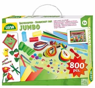 Zabawki kreatywne - Lena 42629 walizka do majsterkowania Jumbo, 800 części 42629 - miniaturka - grafika 1