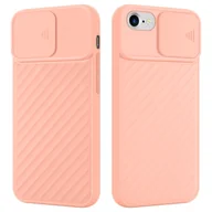 Etui i futerały do telefonów - Etui ochronne Cadorabo do Apple iPhone 7 / 7S / 8 / SE 2020 w różowym pokrowcu z TPU ochrona aparatu - miniaturka - grafika 1