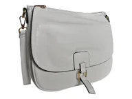 Torebki damskie - Klasyczna Torebka Damska, Modna Listonoszka, Biała Damska Torebka Na Ramię - miniaturka - grafika 1