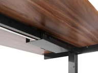 Oprawy, klosze i abażury - BELIANI Organizer do kabli pod biurko regulowane manualnie metalowy czarny 31 x 10 x 10 cm maskownica do kabli - miniaturka - grafika 1