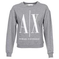 Bluzy damskie - Armani Exchange Bluza damska z motywem ikony - miniaturka - grafika 1