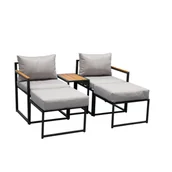 Meble ogrodowe - Zestaw mebli Kansas szary - miniaturka - grafika 1
