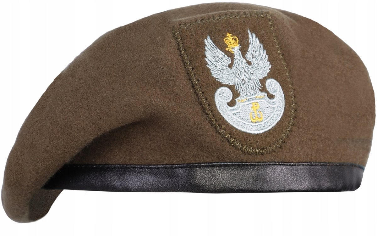 Beret Wojskowy wzór Wojsk Obrony Terytorialnej WOT Orzeł Haft Dominator Urban Combat Brąz 61