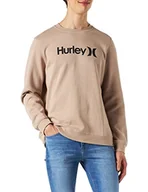 Bluzy męskie - Hurley Męska bluza polarowa M OAO Seasonal Crew, Taupe (Simply Taupe), XL - miniaturka - grafika 1