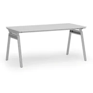 Biurka - Biurko PRIMO SIGMA, 1600 x 800 mm, podstawa szara, biały - miniaturka - grafika 1