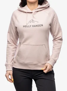 Bluza damska Helly Hansen F2F Organic Cotton Hoodie 2.0 - pink cloud - Bluzy sportowe damskie - miniaturka - grafika 1