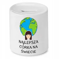 Skarbonki - SKARBONKA DLA CÓRKI NAJLEPSZA CÓRKA NA ŚWIECIE z Nadrukiem ze Zdjęciem - miniaturka - grafika 1