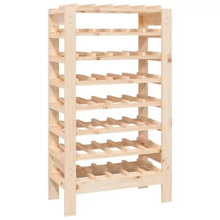 Lumarko Stojak na wino, 61,5x30x107,5 cm, lite drewno sosnowe - Stojaki na wino - miniaturka - grafika 3