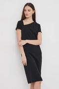 Sukienki - Calvin Klein sukienka kolor czarny mini prosta - miniaturka - grafika 1