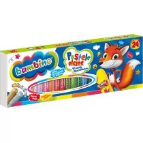 Bambino Pastele olejne 24 sztuki ST.MAJEWSKI - Przybory szkolne - miniaturka - grafika 1