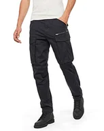 Spodnie męskie - G-STAR RAW Rovic Zip 3D Prosto Taperowane Spodnie Męskie, Wielokolorowy (Dk Black D02190-5126-6484), 40W / 32L - miniaturka - grafika 1