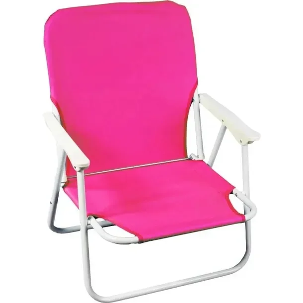 Krzesło Turystyczne Składane Plażowe Leżak Fotel PINK OGRODOWE NA TARAS