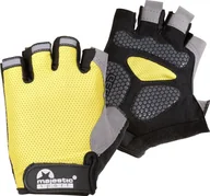 Rękawiczki rowerowe - Rękawiczki rowerowe Majestic Sport RAPID limonkowo-czarne r XL - miniaturka - grafika 1