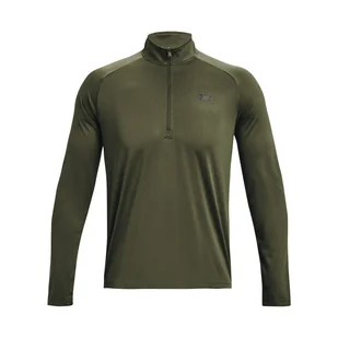 Męska Bluza UNDER ARMOUR UA TECH 2.0 1/2 ZIP 1328495-392 – Oliwkowy - Bluzy męskie - miniaturka - grafika 1