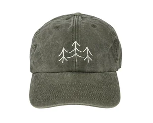 Czapka z daszkiem khaki - LAS - Czapki damskie - miniaturka - grafika 1