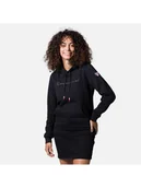 Bluzy damskie - Bluza Rossignol W Logo Sweat Hood Fl czarny L - miniaturka - grafika 1