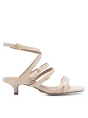 Sandały damskie - Gino Rossi Sandały DOROTEA-108107 Beżowy - miniaturka - grafika 1