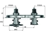 Termostaty - Termostat, płyn chłodzący Mahle TX 33 83D - miniaturka - grafika 1