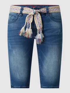 Spodenki damskie - Bermudy jeansowe z dodatkiem wiskozy model ‘Melody’ - grafika 1