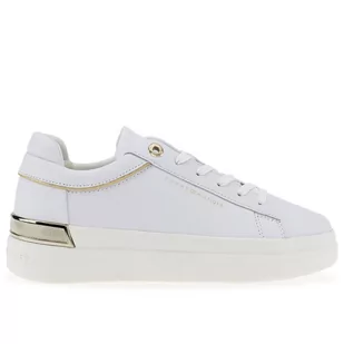 Buty Tommy Hilfiger Lux Metallic Cupsole FW0FW07030-YBS - białe - Buty sportowe damskie - miniaturka - grafika 4