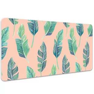 Podkładka na biurko Tropikalne liście brzoskwini 100x50 cm - Podkładki na biurko - miniaturka - grafika 1