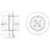 Tarcze hamulcowe - Tarcza hamulcowa DELPHI BG3974 - miniaturka - grafika 1