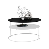 Ławy i stoliki kawowe - Nowoczesny stolik kawowy z czarnym blatem H6-A00 - miniaturka - grafika 1