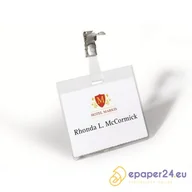 Identyfikatory - IDENTYFIKATOR DURABLE 60 X 90 MM POZIOMY Z KLIPEM - miniaturka - grafika 1