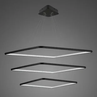 Lampa wisząca Ledowe Kwadraty No.3 in 4k black Altavola Design - Lampy sufitowe - miniaturka - grafika 1