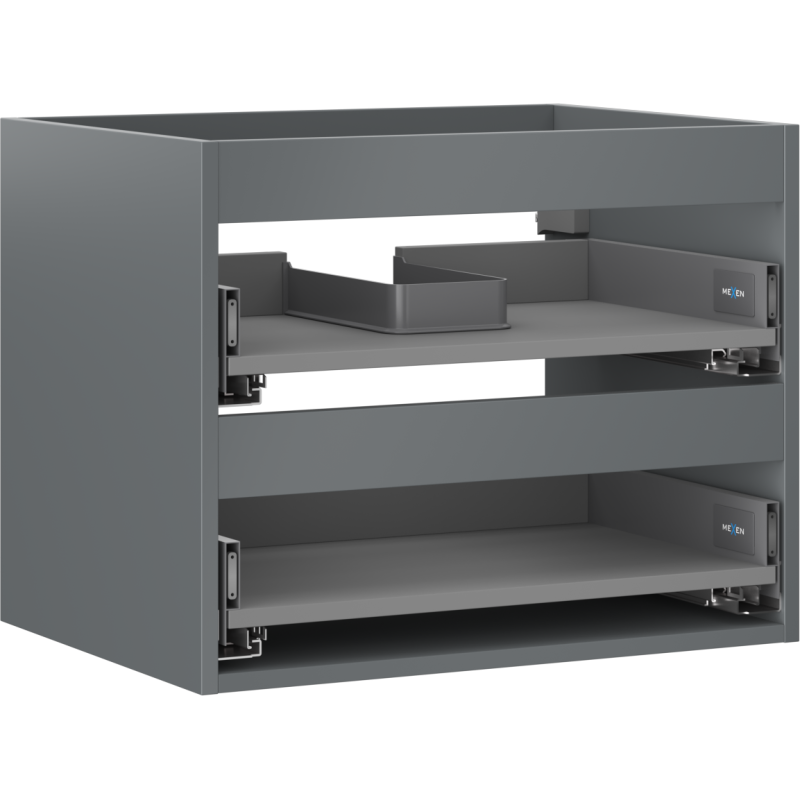 Mexen Box-A korpus szafki podumywalkowej 60 cm, 2 szuflady, grafit mat - 91AX0-0600-470-2-66