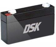 Akumulatory motocyklowe - DSK 10318-6V 1.2Ah Sealed Rechargeable AGM Lead Battery. Ideal for Car and electric motorcycles for children, Scooters, UPS systems, Security and communication systems, Emergency light - miniaturka - grafika 1
