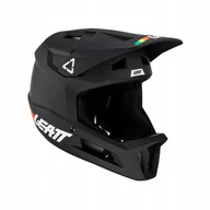 Kaski rowerowe - Leatt Kask Rowerowy Mtb Gravity 1.0 Black Czarny M - miniaturka - grafika 1