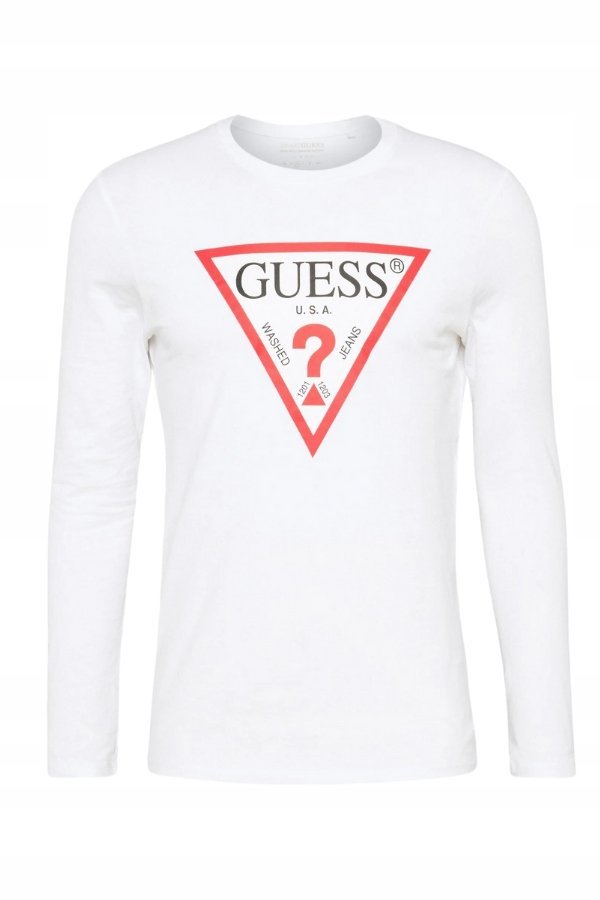 LONGSLEEVE MĘSKI GUESS M1RI31 I3Z11 BIAŁY - XXL
