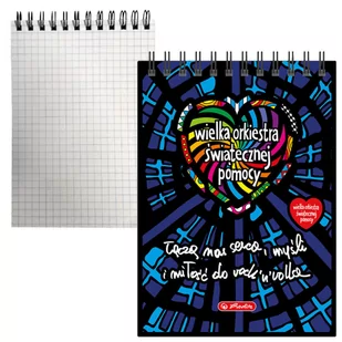 Notes kołonotatnik WOŚP w kratkę A6 40 str HERLITZ - Etykiety samoprzylepne i bloki etykiet - miniaturka - grafika 1