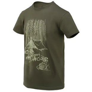 Koszulka męska Helikon-Tex T-Shirt (Home Sweet Home) Rozmiar: L / Kolor: zielony - Koszulki sportowe męskie - miniaturka - grafika 1