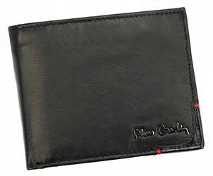 Skórzany portfel męski bez zapięcia zewnętrznego — Pierre Cardin - Portfele - miniaturka - grafika 1