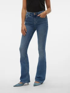 Vero Moda Dżinsy - Flared fit - w kolorze niebieskim - Spodenki damskie - miniaturka - grafika 1