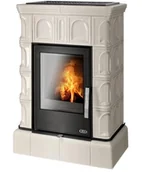 Piece wolnostojące - ABX Piec kaflowy Britania kaflowy cokół - Perłowy - miniaturka - grafika 1