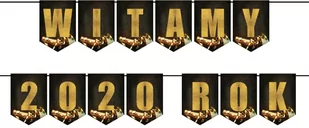 Duża girlanda baner flagi Witamy 2021 Rok - Sylwester - miniaturka - grafika 1