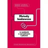Biznes - Polskie Wydawnictwo Ekonomiczne Metody badawcze w naukach o zarządzaniu i jakości Lisiński Marek, Szarucki Marek - miniaturka - grafika 1