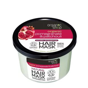 Organic Shop naturalna orzeźwiająca maska Granat&amp;Paczuli 250ml - Maski do włosów - miniaturka - grafika 1