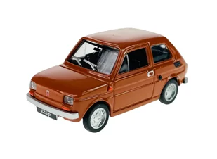 KOLEKCJA PRL FIAT 126P MALUCH BRĄZOWY 1:43 - Samochody i pojazdy dla dzieci - miniaturka - grafika 1